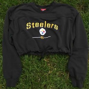 Steelers cropped hoodie